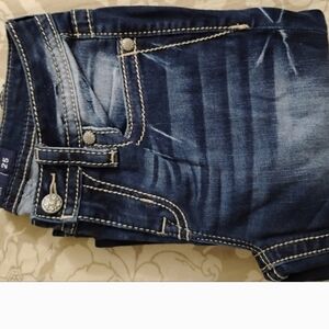 Miss Me Dark Blue Skinny Jeans